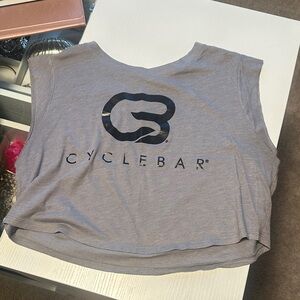 CycleBar Charcoal Sleeveless Crop Top